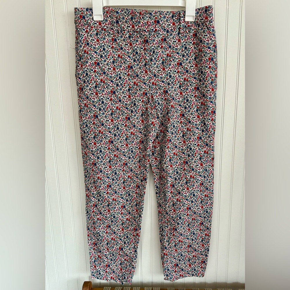 LOFT Floral Pants Size 8